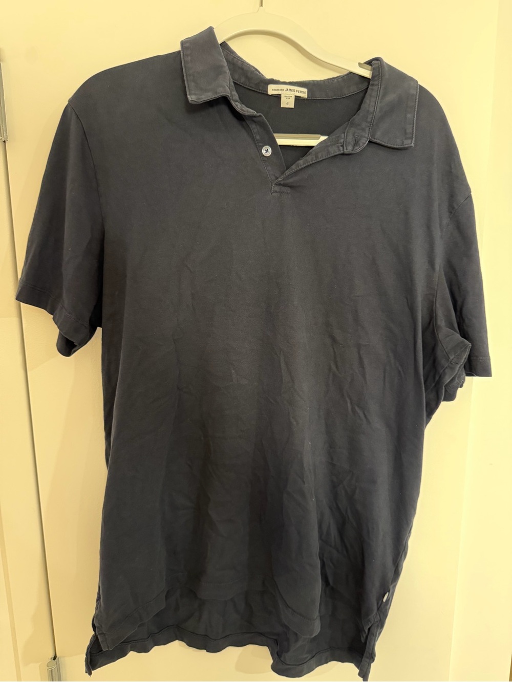 James Perse Men's Navy Polo Shirt